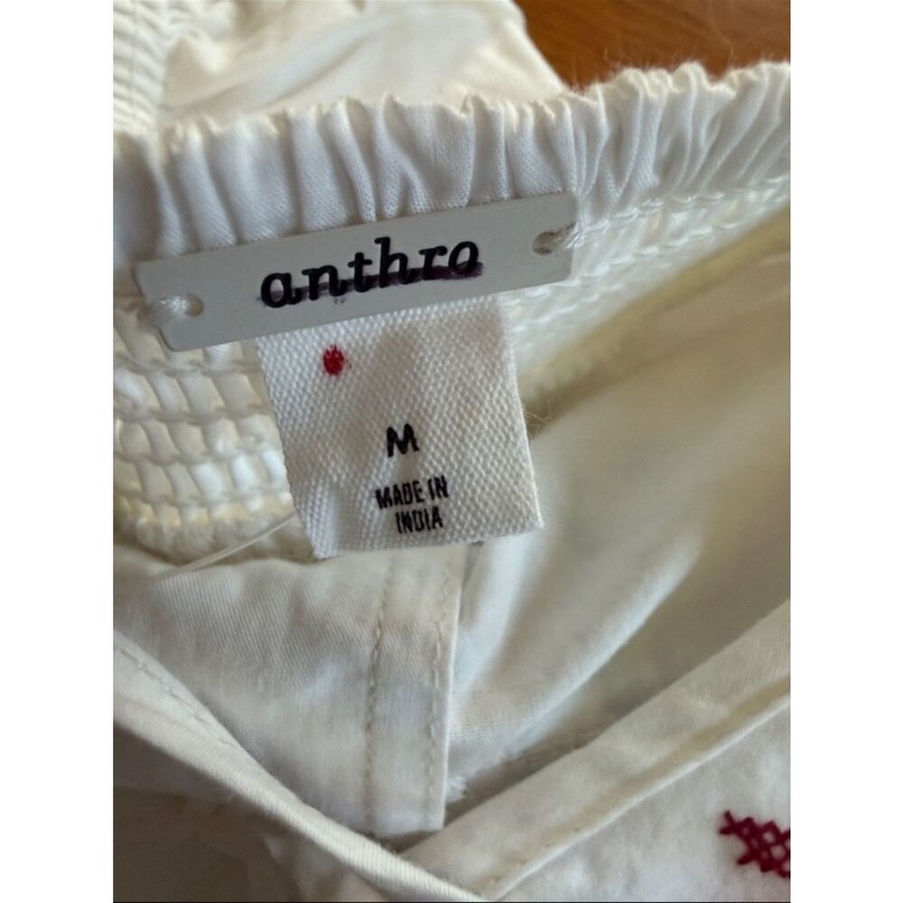 New By Anthropologie Cross-Stitch Embroidered Playsuit Size M - Picture 6 of 10